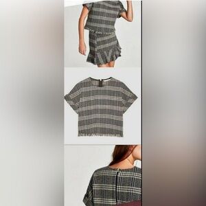 Zara Trafaluc Multicolor Tweed Skirt Set